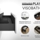 Meuble de salle de bains avec plan de toilette en chêne hydrofuge Box Visobath option 4