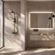Miroir de salle de bain avec éclairage LED Suecia Ledimex environnement 9