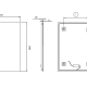 Miroir de salle de bain avec éclairage LED Suecia Ledimex croquis 12