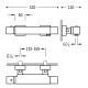 Robinet de lavabo + robinet de douche thermostatique Cuadro Tres croquis 3