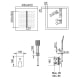 Set de douche à encastrer Málaga Imex croquis 7