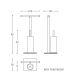 Porte-balai de toilette sur pied Project Cosmic croquis 5