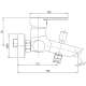 Robinet de baignoire GME Iony croquis 1