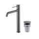 Pack Robinet de lavabo à bec haut Genova Imex + bonde click-clack principal 5