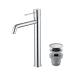 Pack Robinet de lavabo à bec haut Genova Imex + bonde click-clack principal 0