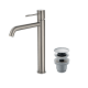 Pack Robinet de lavabo à bec haut Genova Imex + bonde click-clack principal 4