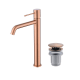 Pack Robinet de lavabo à bec haut Genova Imex + bonde click-clack principal 3