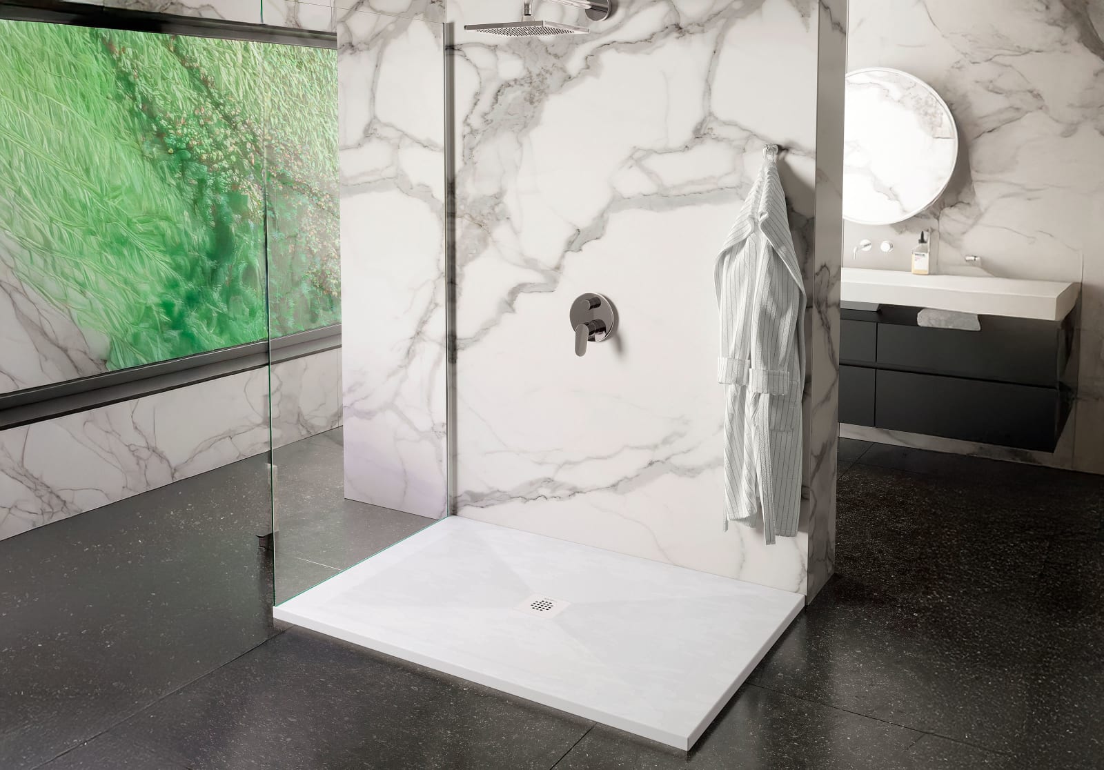 Receveur de douche en résine Design Sorty Bruntec principal 0