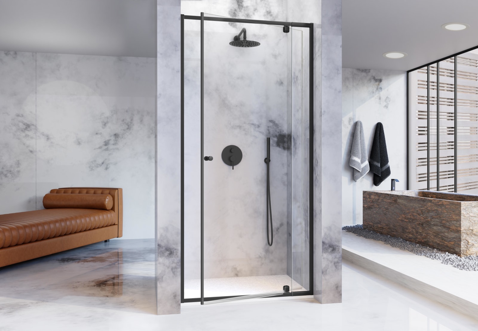 Paroi de douche Pivot Kassandra principal 0