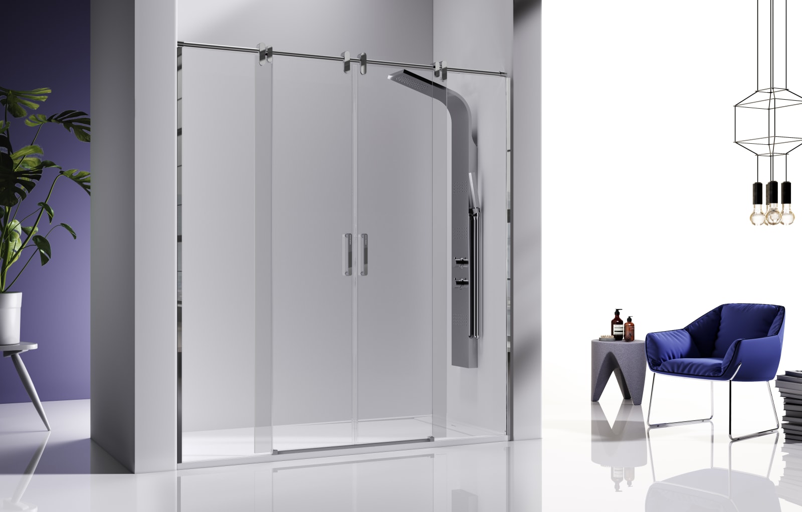 Paroi de douche Slim (LM100) Kassandra principal 0