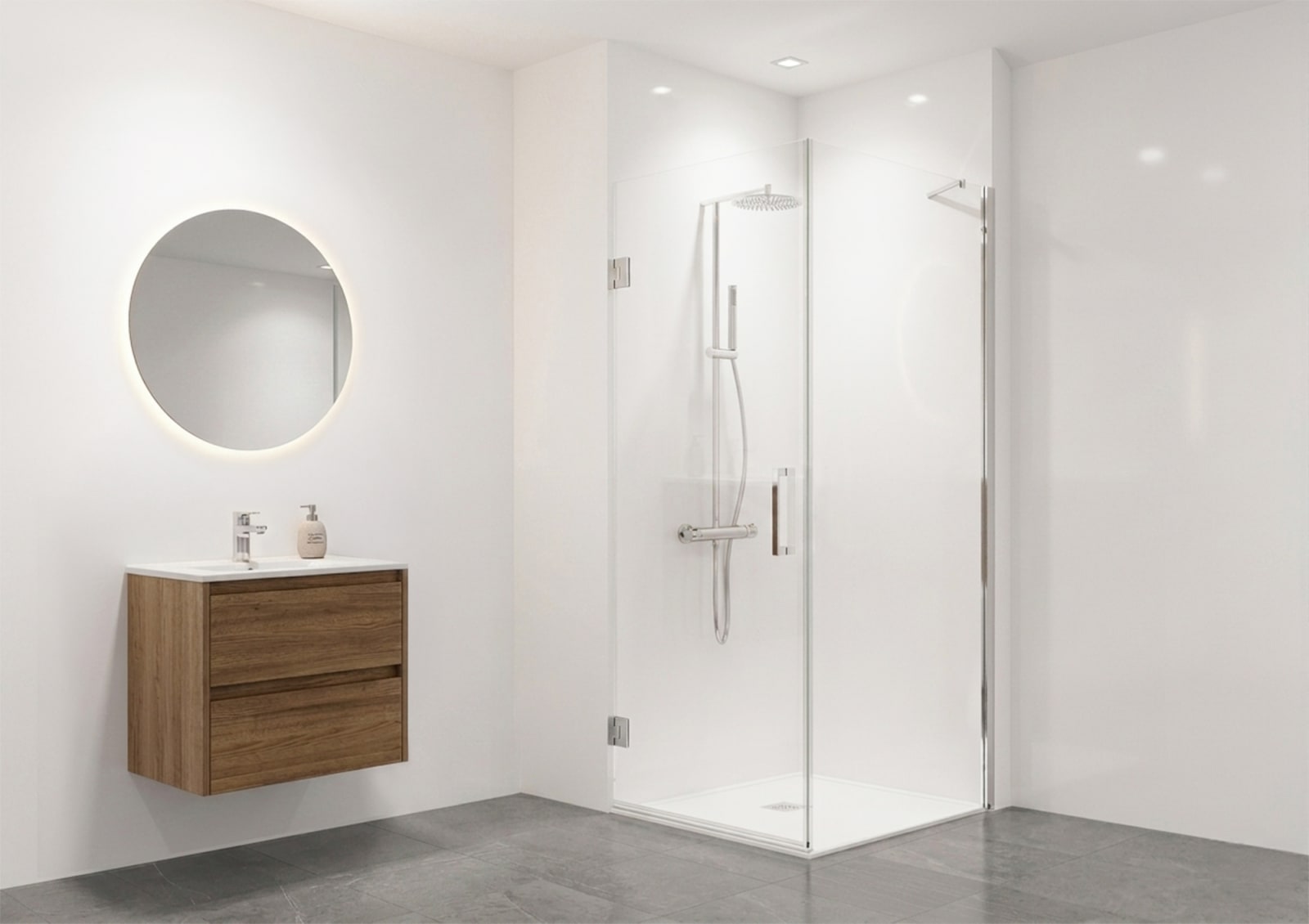 Paroi de douche sur mesure Anthe Bruntec principal 0