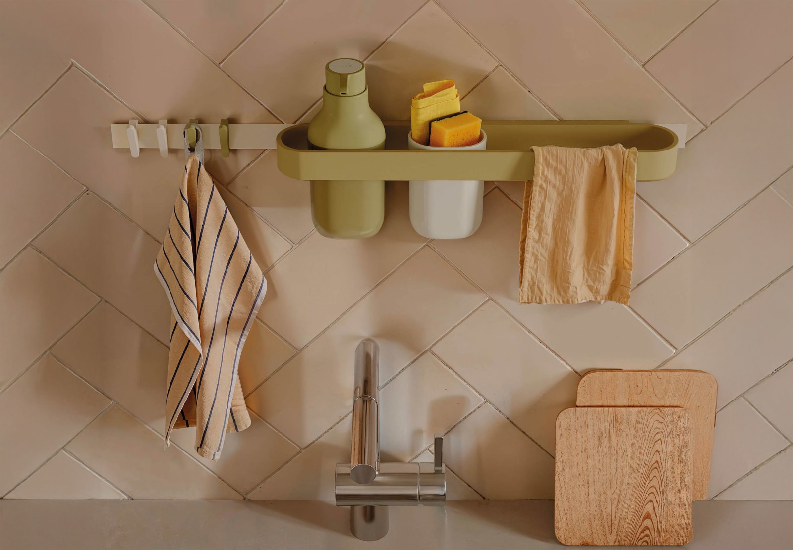 Ensemble modulaire pour cuisine avec rail mural Alife by Cosmic principal 0