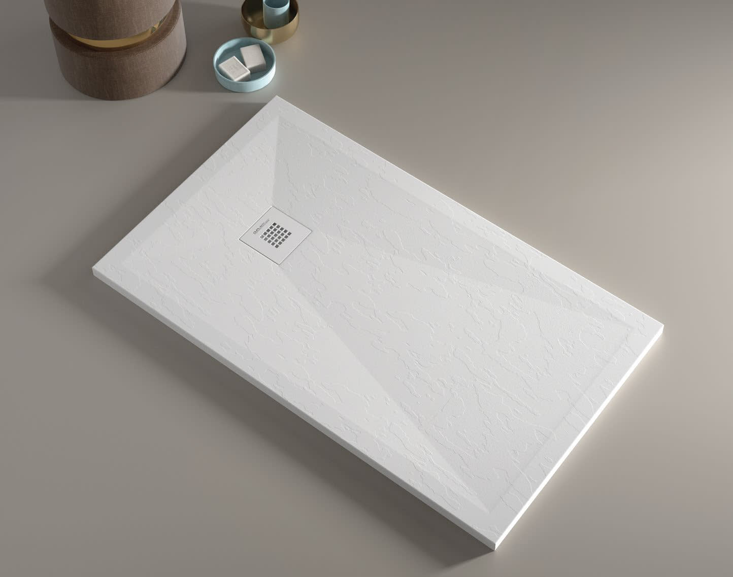 Receveur de douche en résine Design Basic Bruntec principal 0