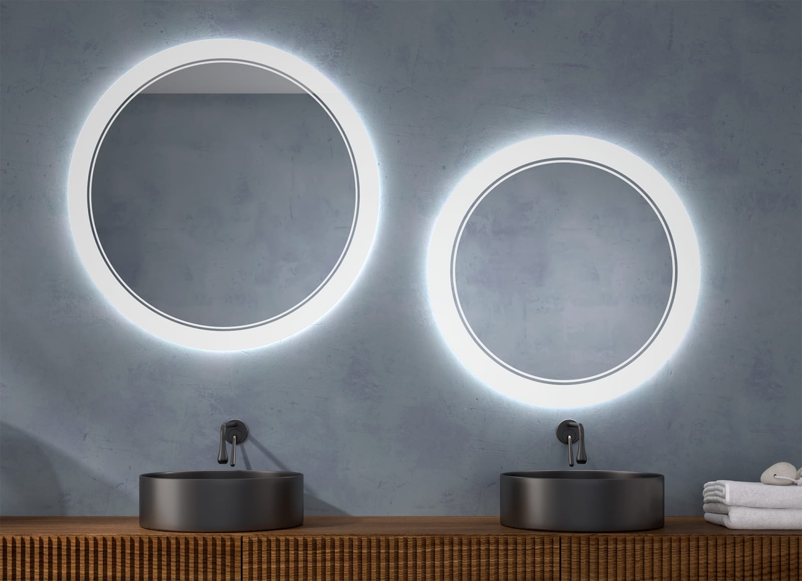 Miroir de salle de bains avec éclairage LED Lampedusa Eurobath principal 0