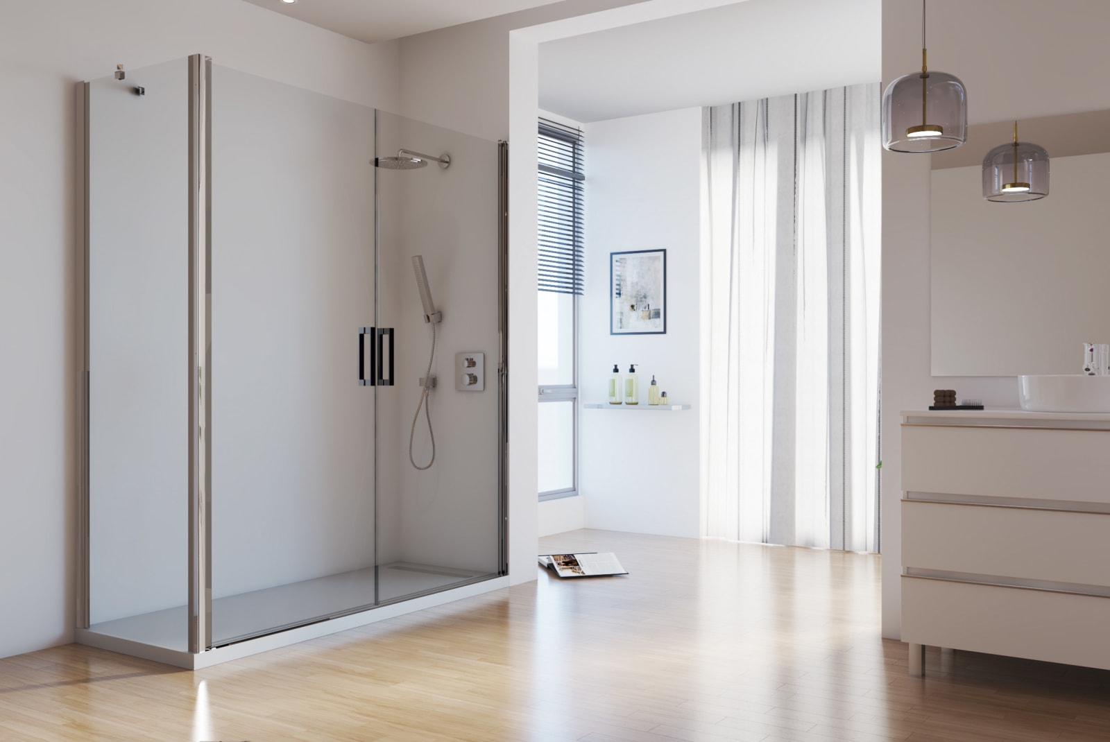 Paroi de douche Carina Bruntec sur mesure principal 0