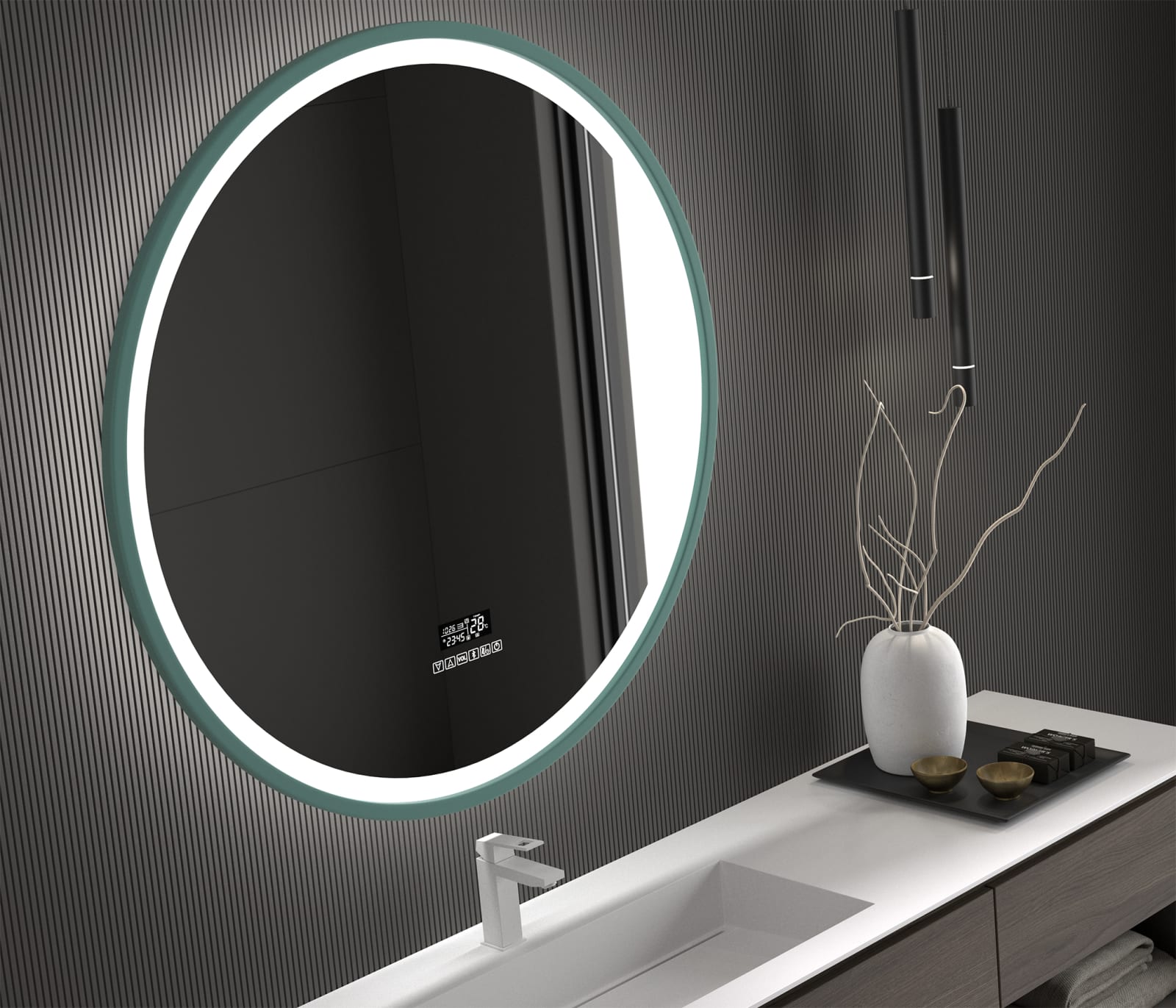 Miroir de salle de bains avec éclairage LED Maldivas Eurobath principal 0