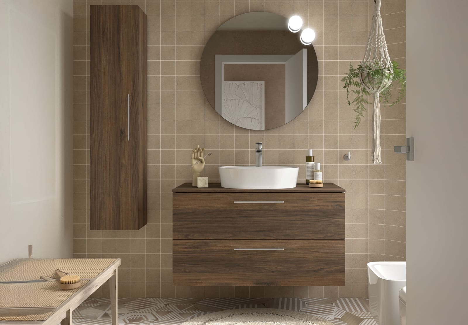 Meuble de salle de bains avec plan de toilette Silane Salgar principal 0