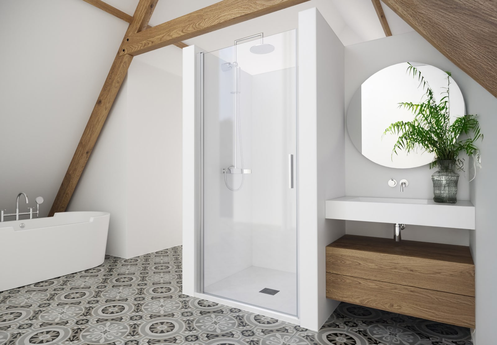 Paroi de douche Hada Plus (HP-310) Profiltek principal 0