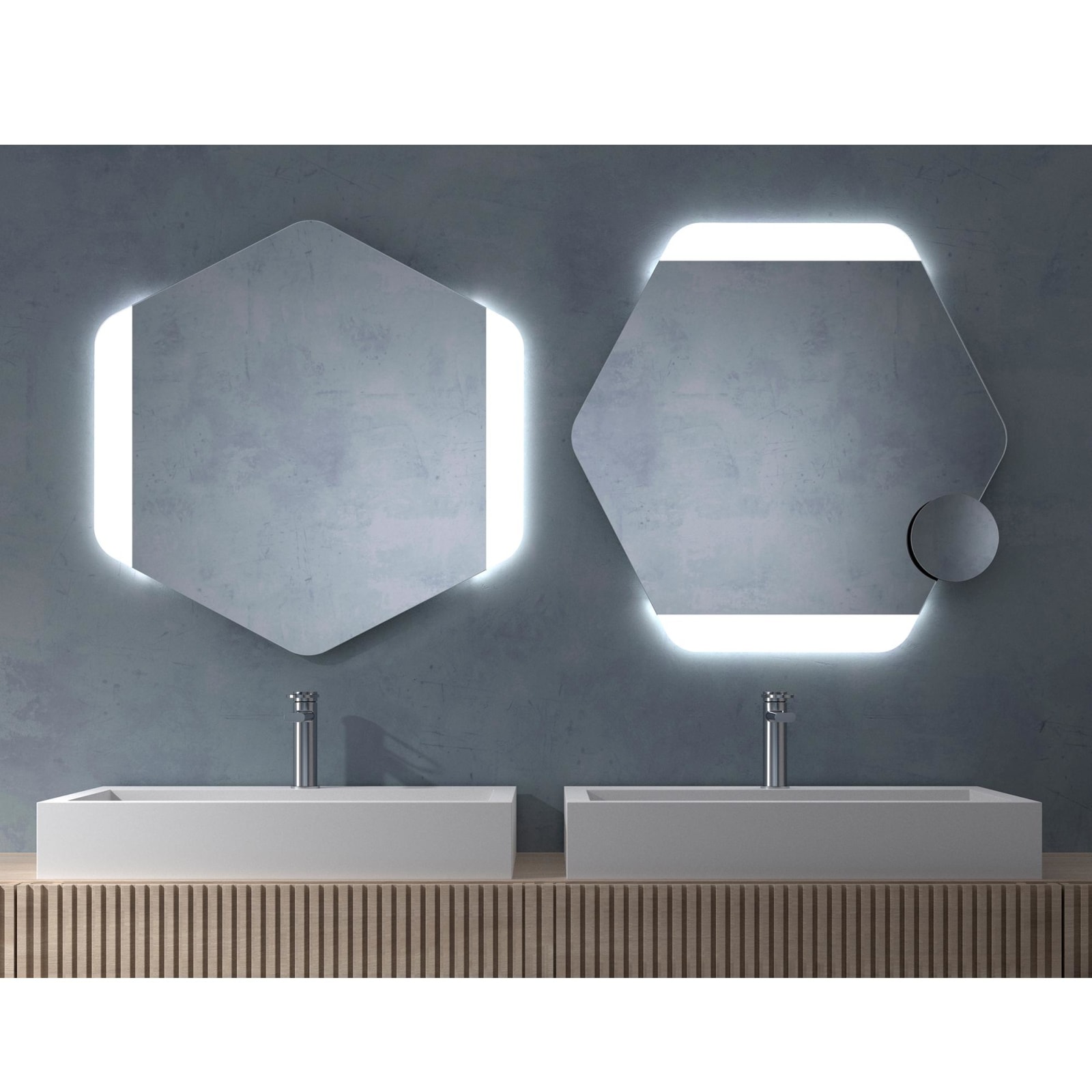 Miroir de salle de bains avec éclairage LED Turks Eurobath principal 0