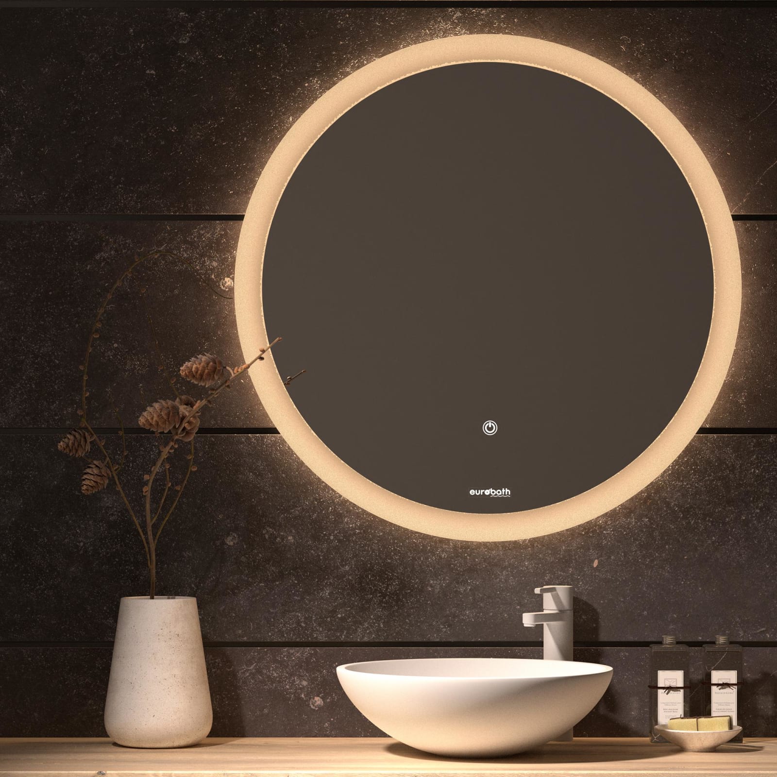 Miroir de salle de bains avec éclairage LED Capri Eurobath principal 0