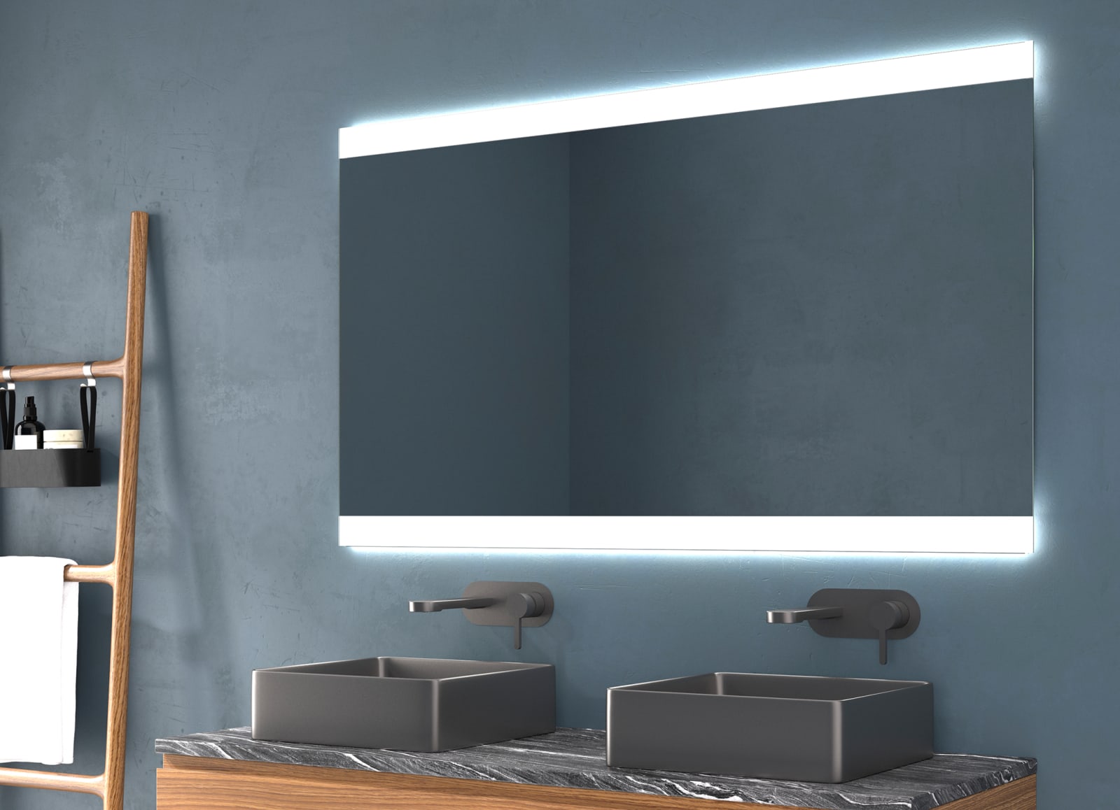 Miroir de salle de bains avec éclairage LED Feroe Eurobath principal 0
