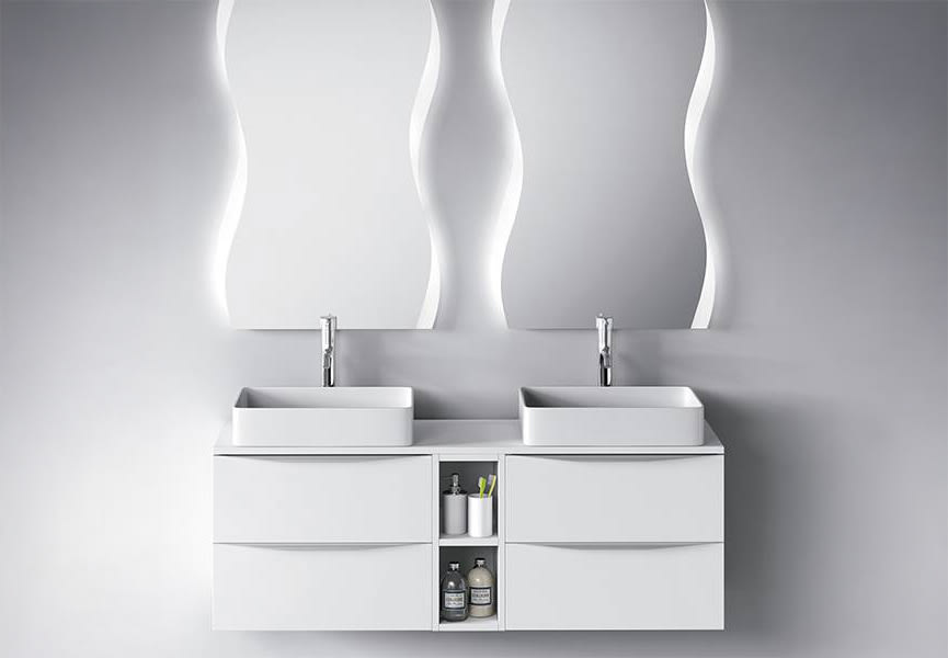Meuble de salle de bains avec plan de toilette en bois Landes Coycama principal 0