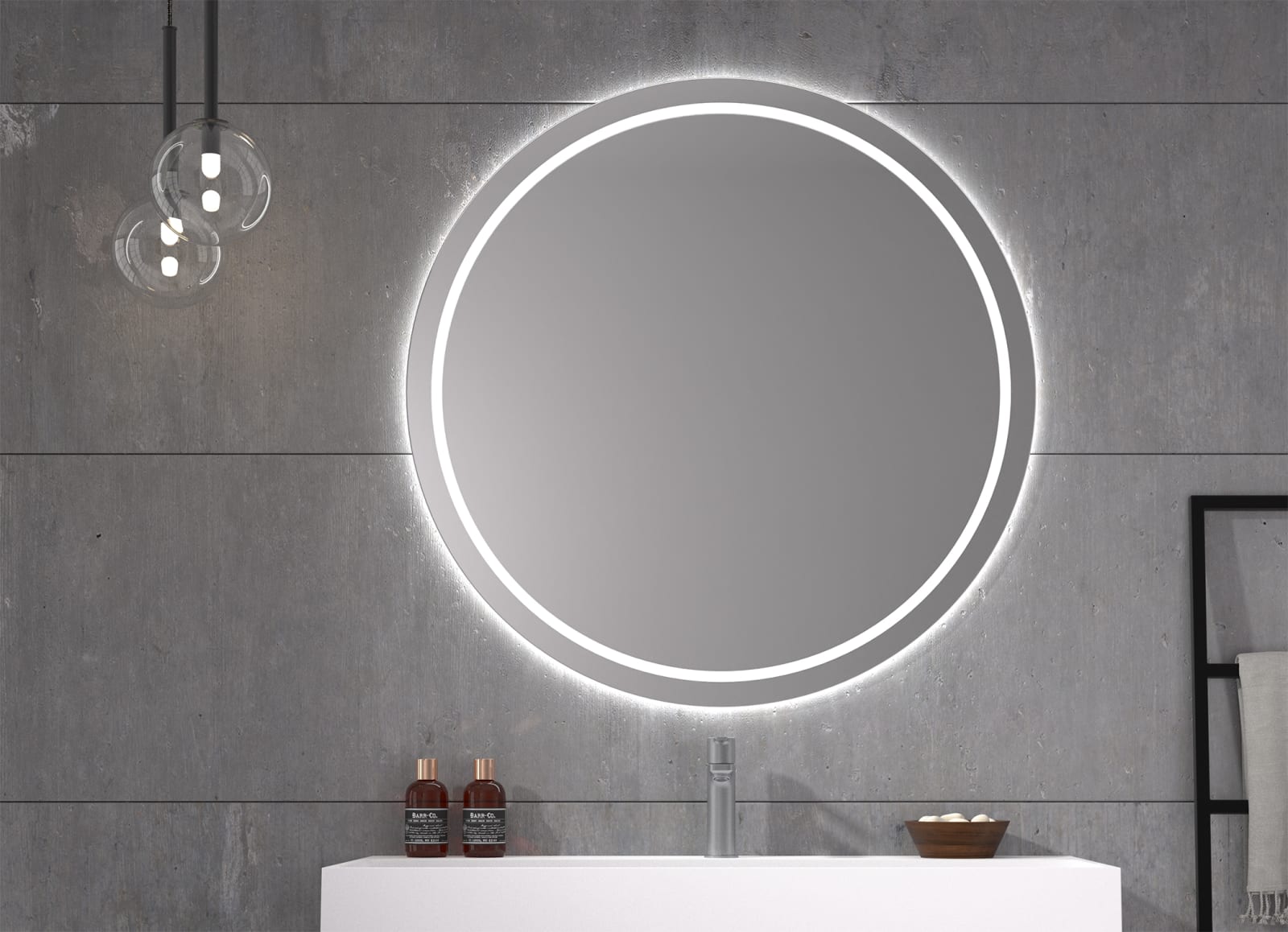 Miroir de salle de bains avec éclairage LED Mallorca Eurobath principal 0