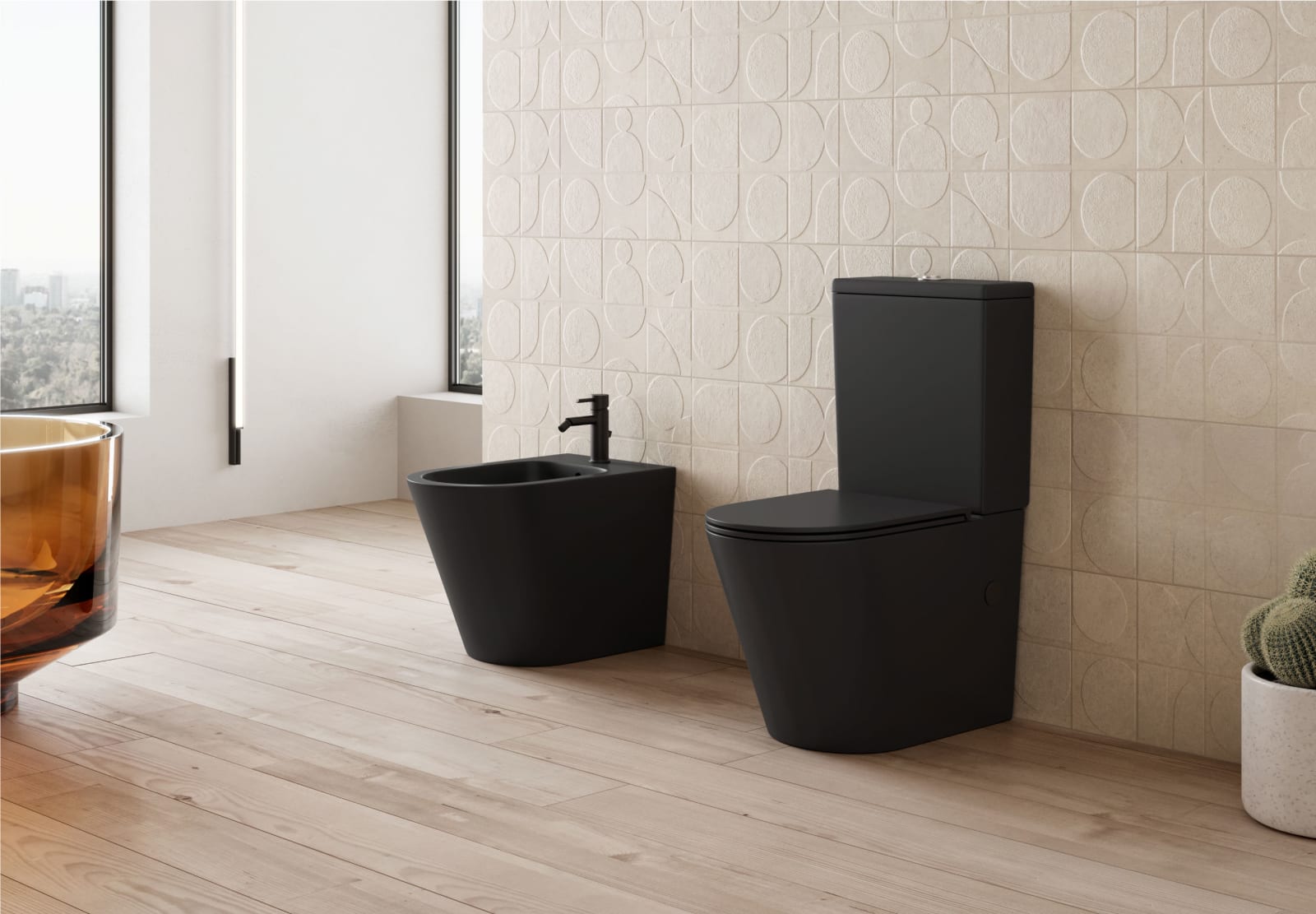 Pack WC + bidet Lisboa Bruntec principal 0