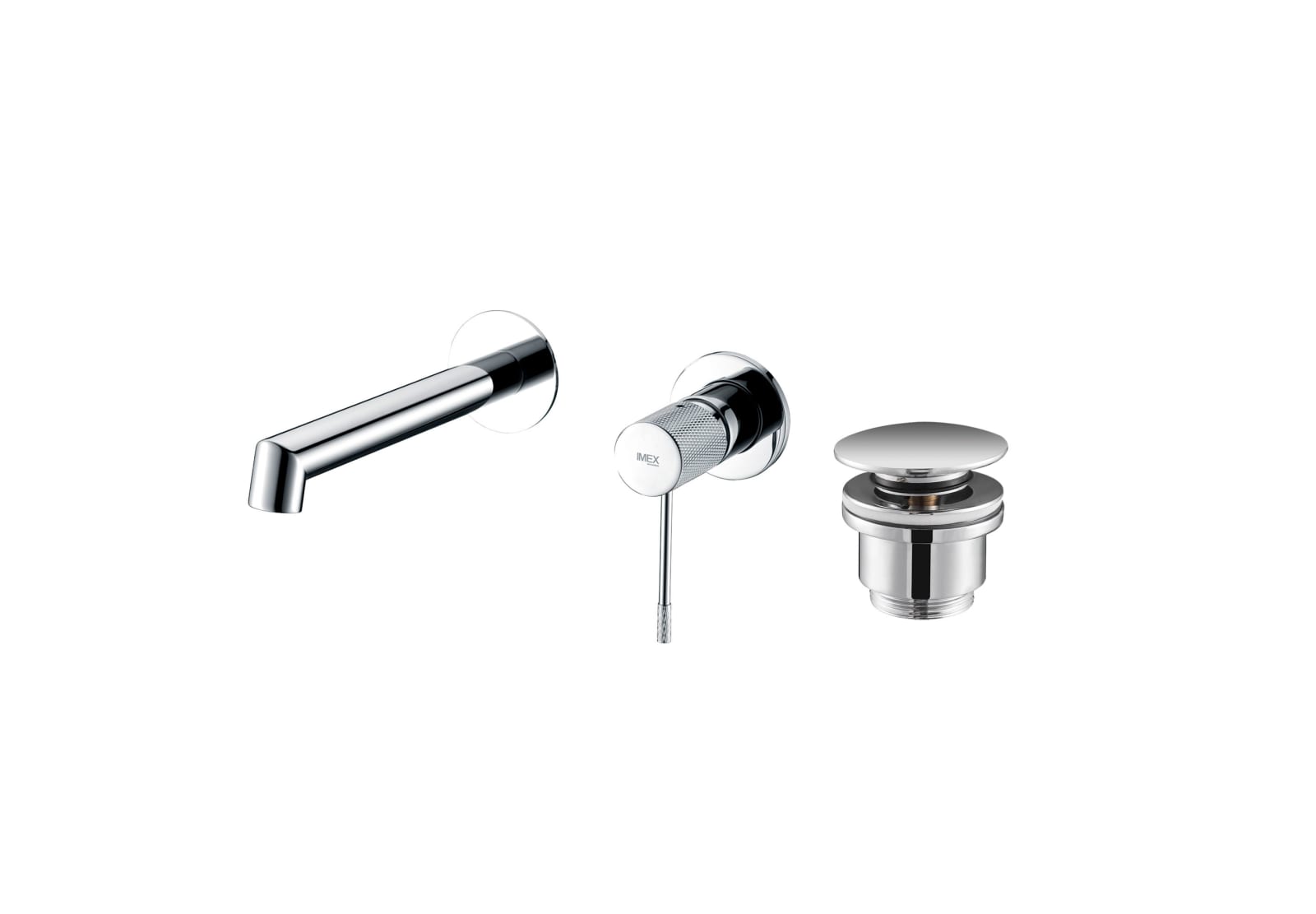 Robinet de lavabo encastré Line + bonde click-clack Pack principal 0