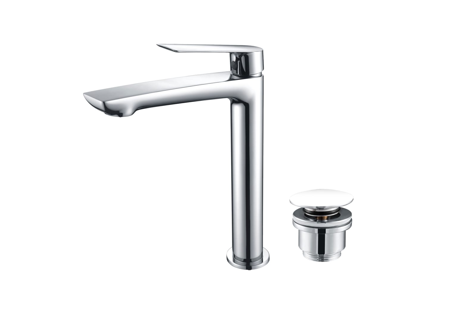 Imex Lúxor robinet de lavabo à bec haut + bonde click-clack Pack principal 0