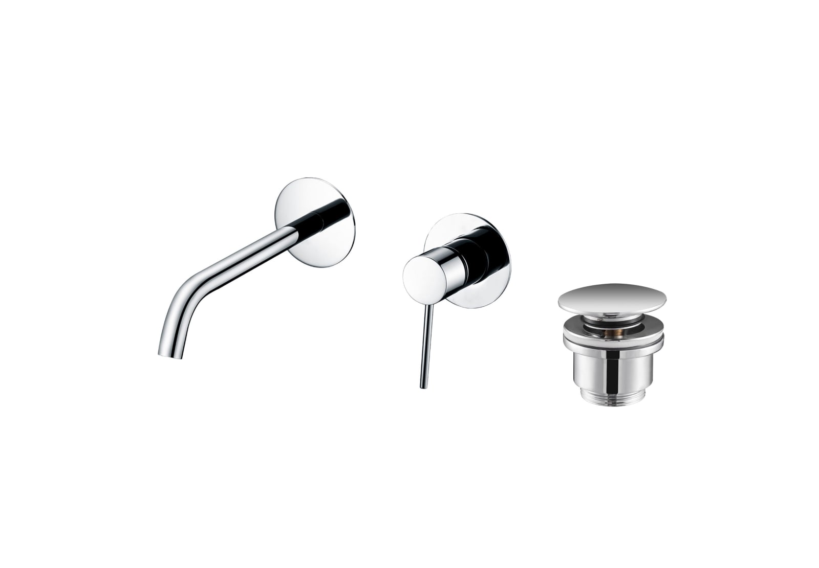 Robinetterie de lavabo encastrée Milos Imex + bonde click-clack pack principal 0