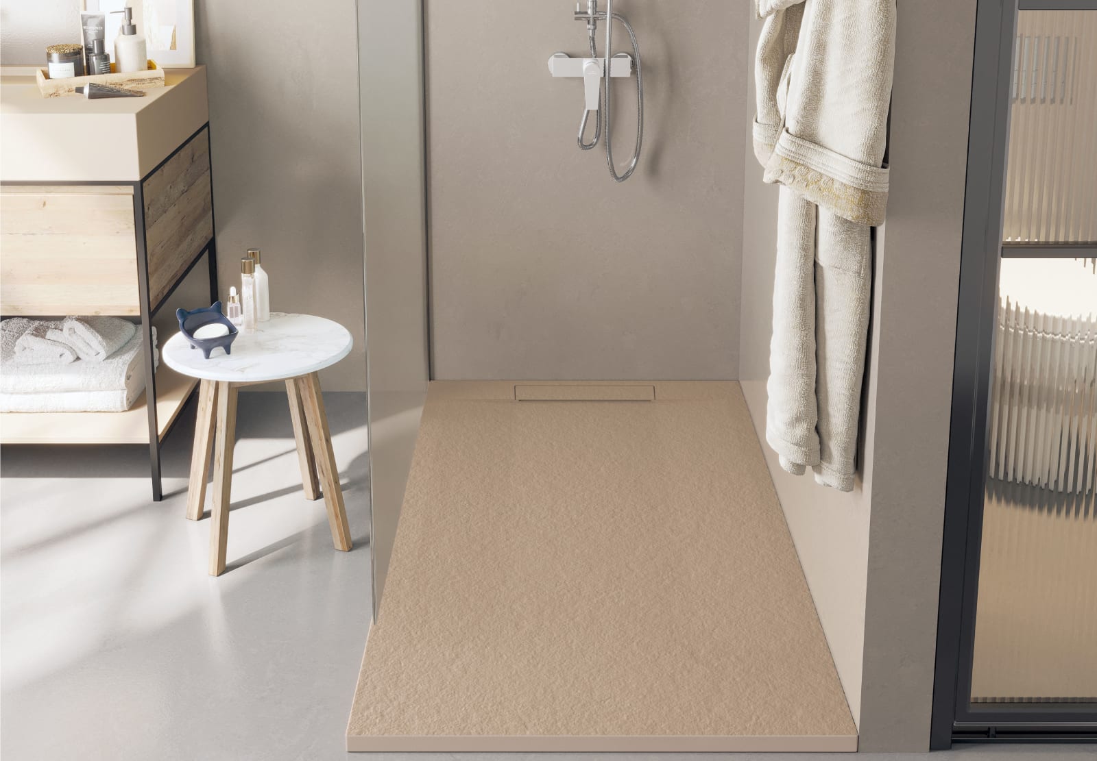 Receveurs de douche en résine Square Bruntec principal 0