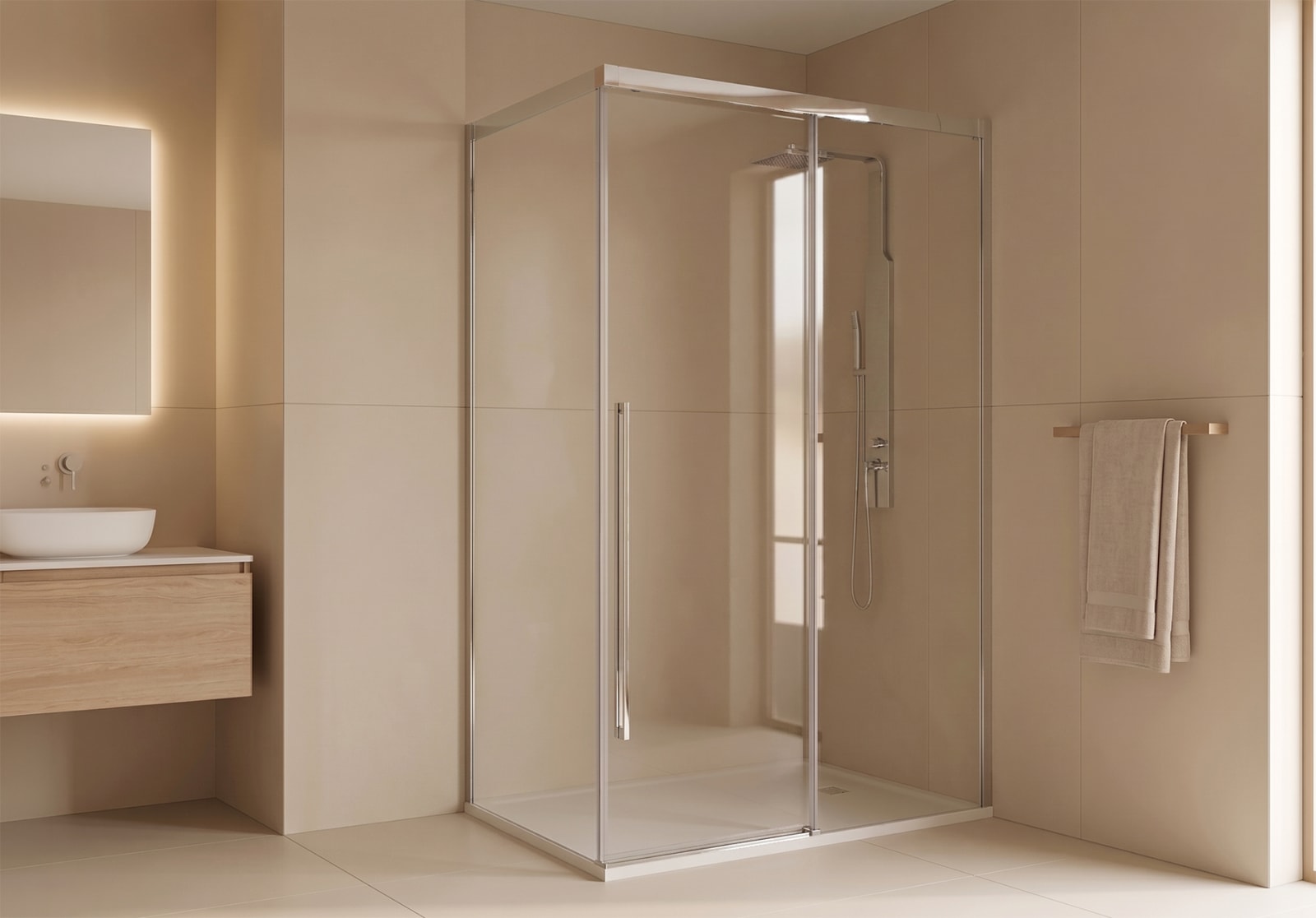 Paroi de douche Meissa de Bruntec sur mesure principal 0