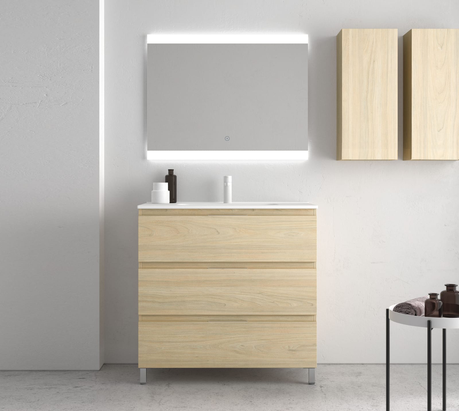 Ensemble meuble de salle de bain Avila Dos Carmen 39 cm de profondeur réduite principal 0