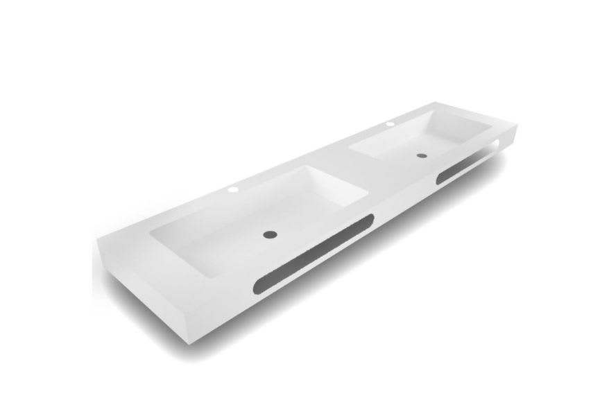 Lavabo suspendu double vasque Ibiza Bruntec principal 0
