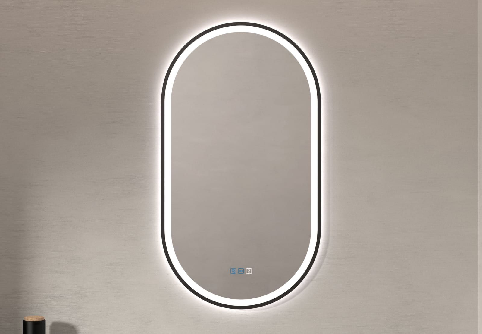 Miroir de salle de bain avec éclairage LED Zenit Bruntec principal 0