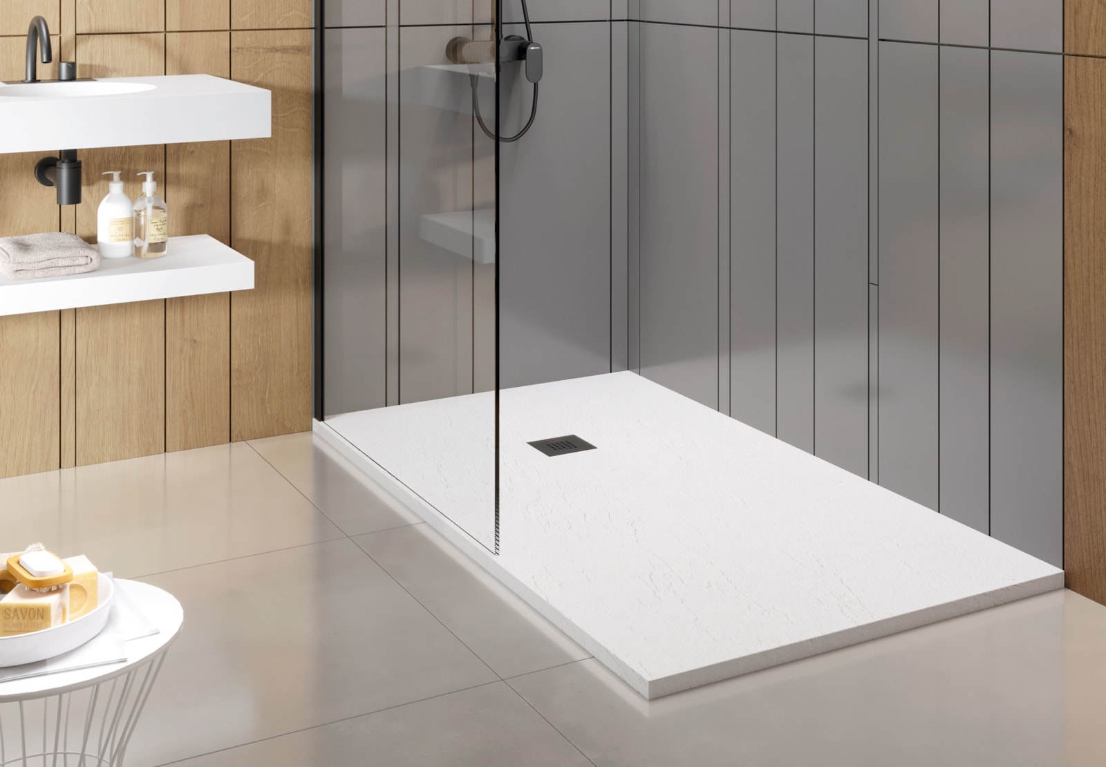 Receveur de douche Solid Surface Cirat Hidronatur principal 0