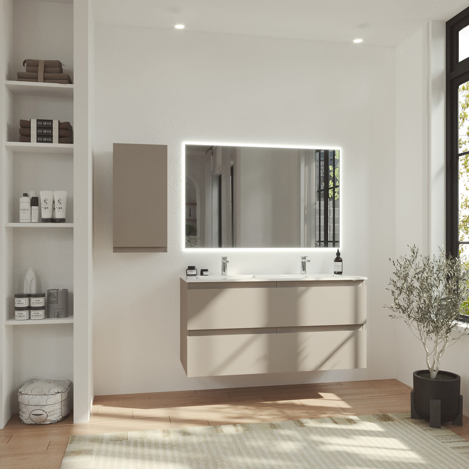 Meubles de salle de bains MDF laqués Vilma Bruntec principal 0