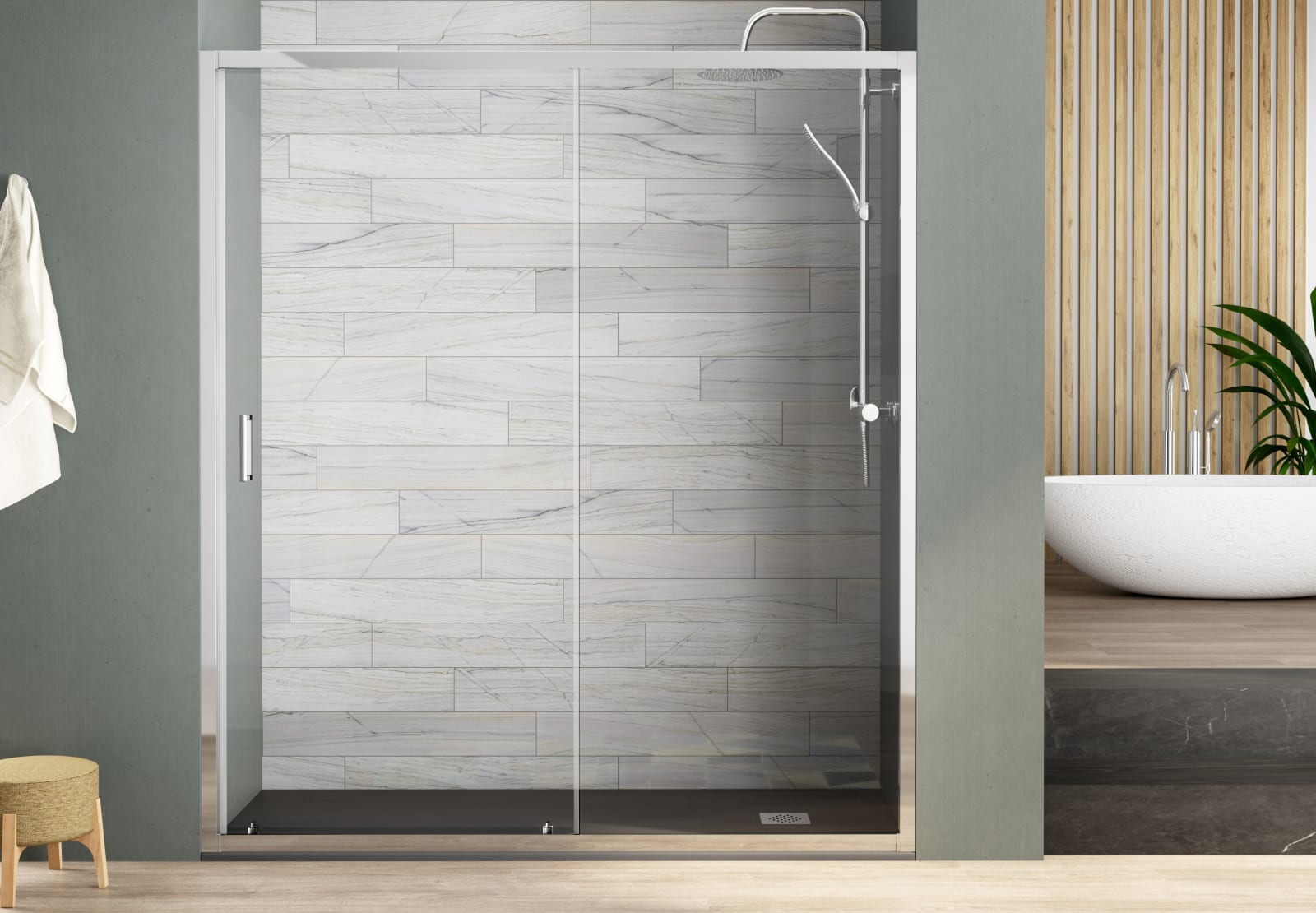 Paroi de douche Hamburg Bruntec principal 0