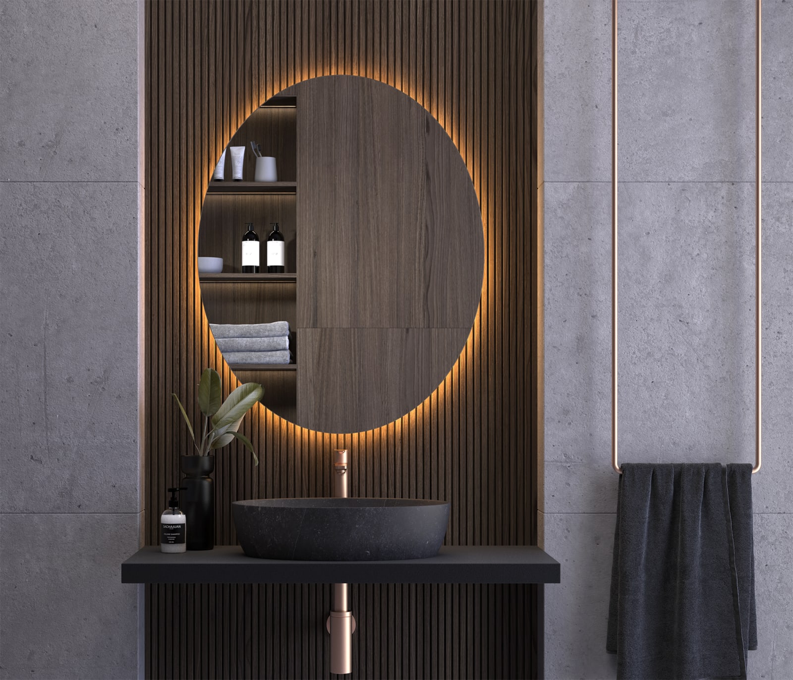 Miroir de salle de bains avec éclairage LED Irlanda Eurobath principal 0