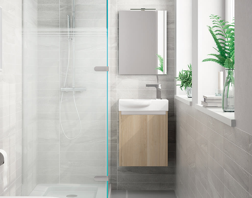 Ensemble meuble de salle de bain profondeur réduite 25 cm Slim Ávila Dos principal 0
