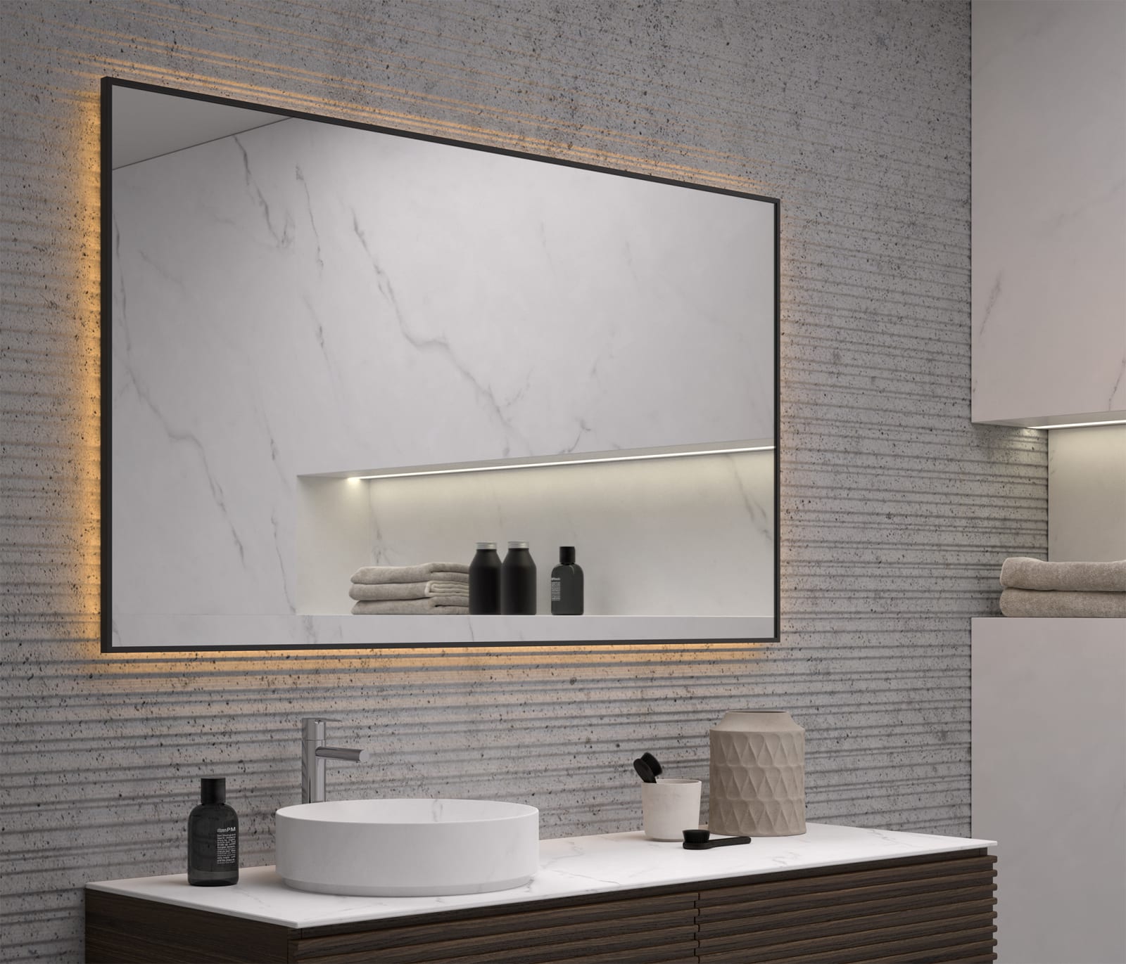 Miroir de salle de bains avec éclairage LED Chypre Eurobath principal 0