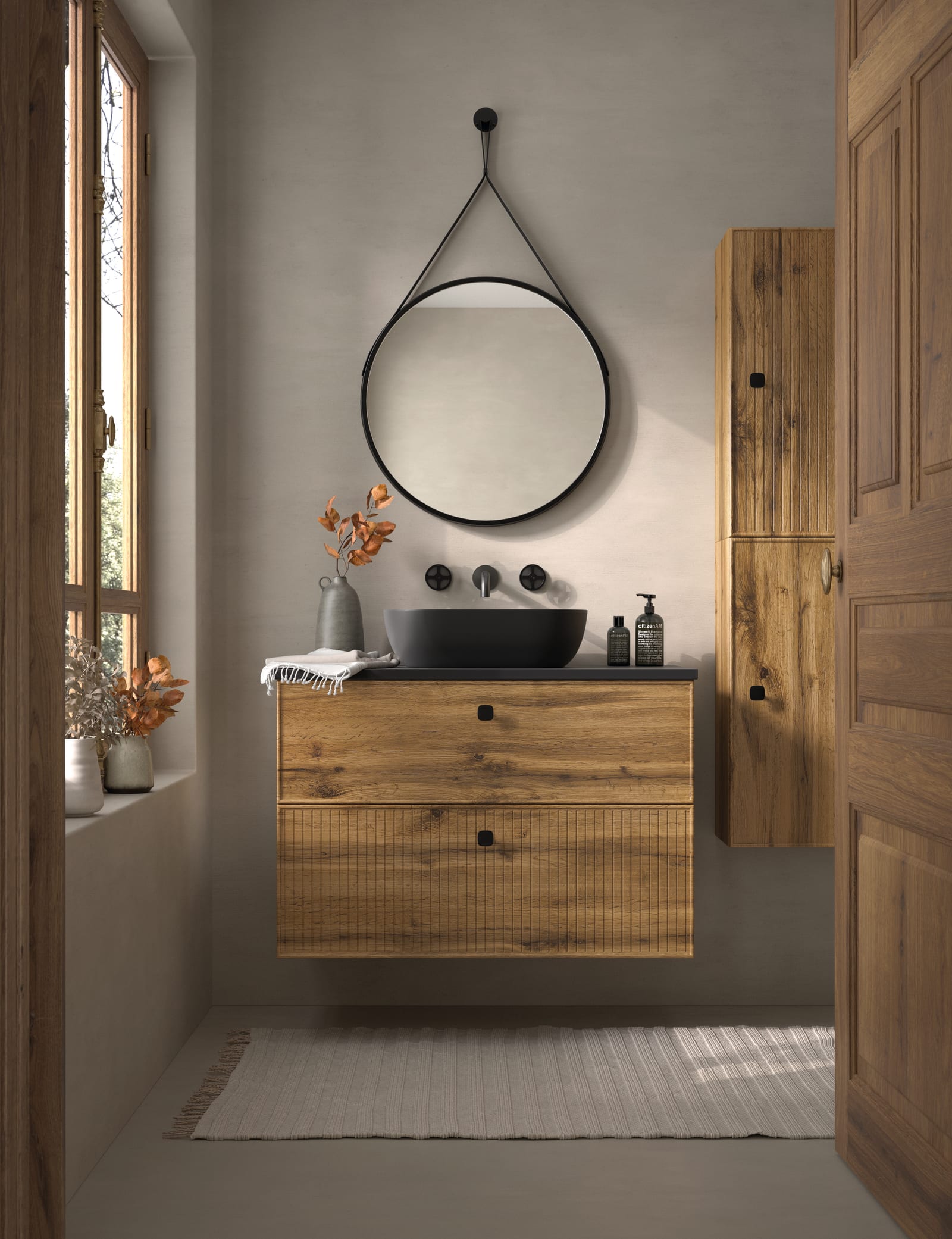 Meuble de salle de bains avec plan de toilette Microtec Blanca Avila Dos principal 0