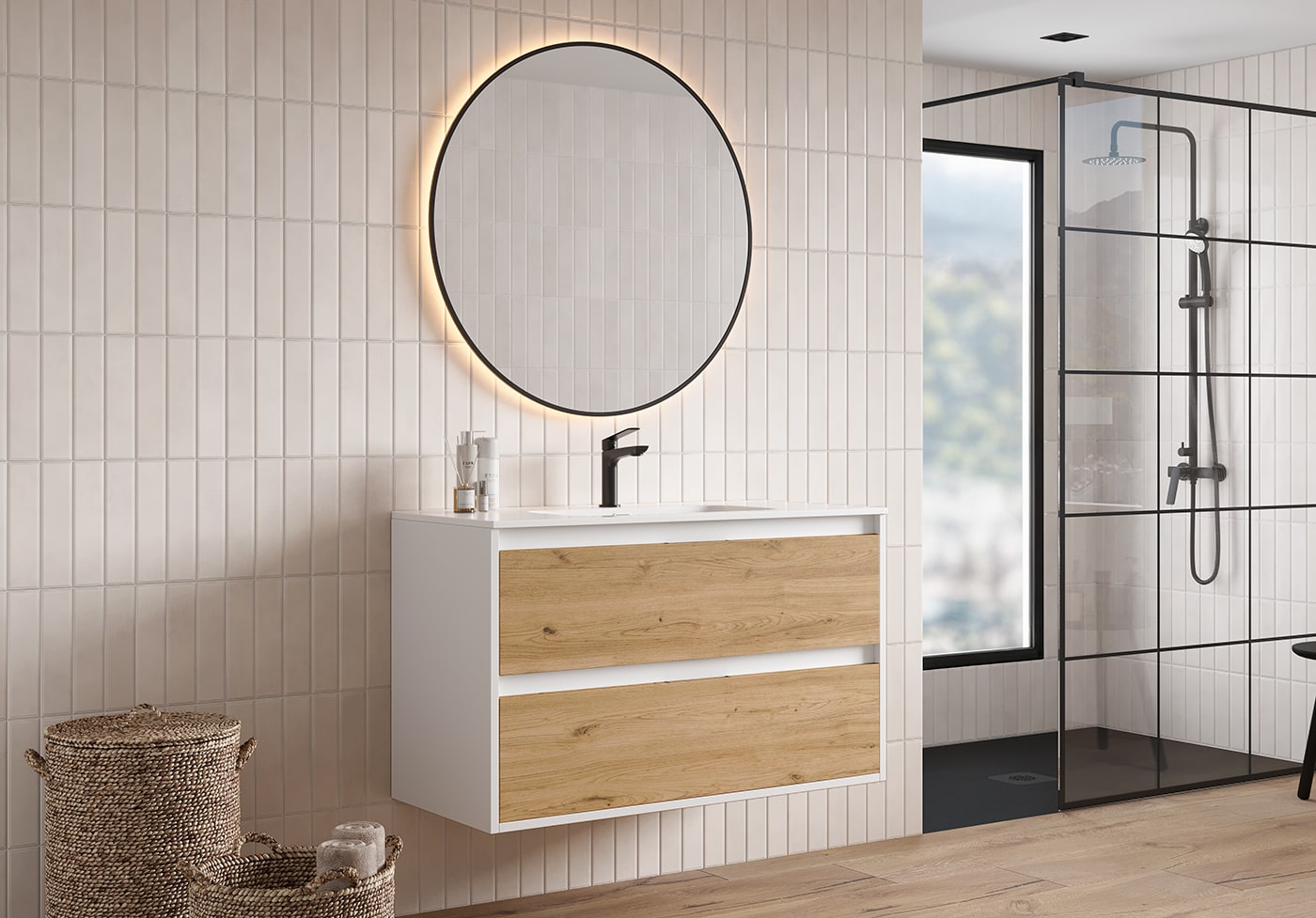 Ensemble complet de meubles de salle de bains Zaoma Bruntec principal 0