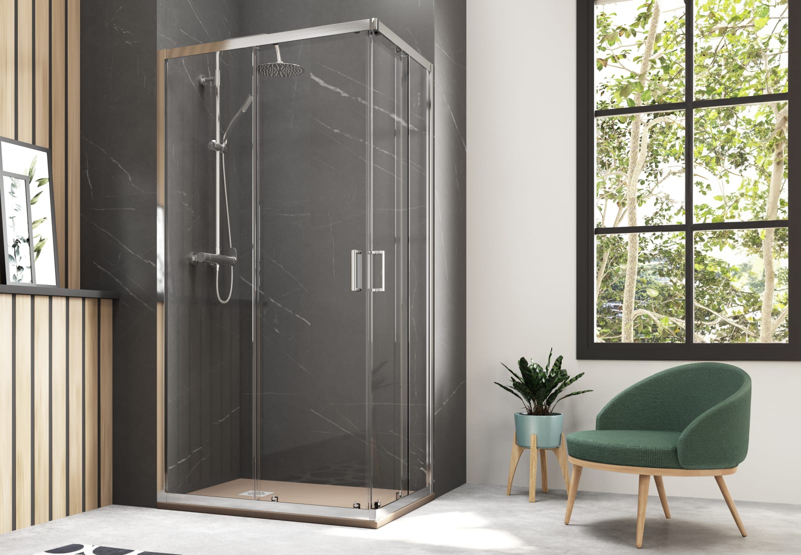 Paroi de douche Hamburg Bruntec principal 0