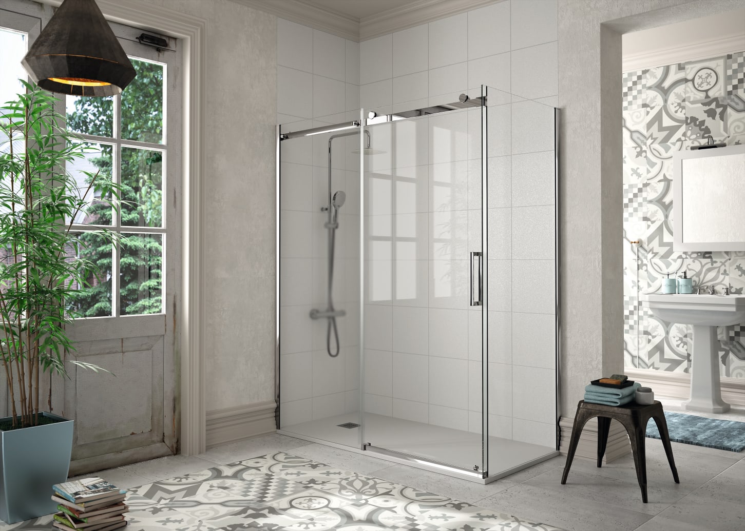 Paroi de douche Liberty (LI102+LI103) Kassandra principal 0