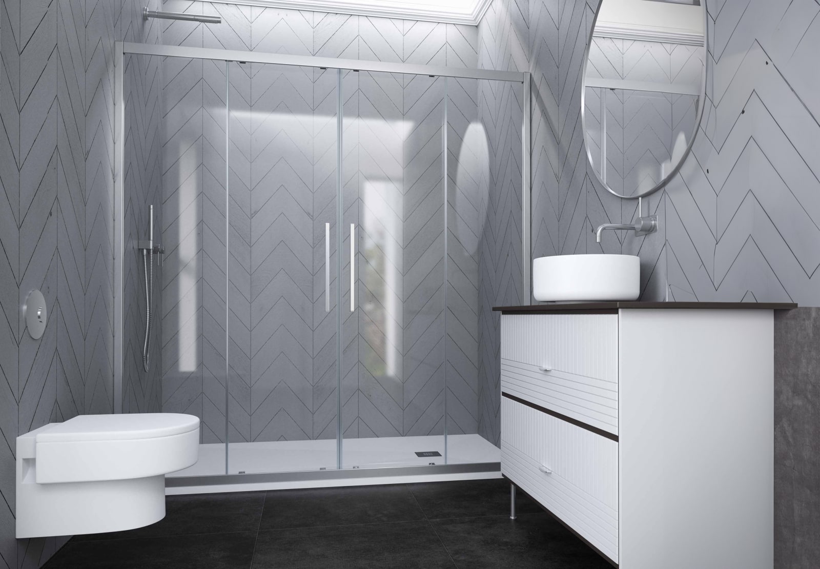 Paroi de douche Elma (EL-225) Profiltek principal 0