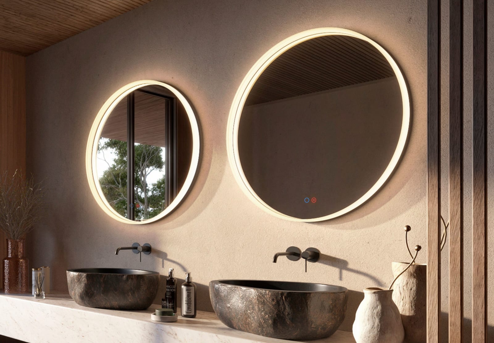 Miroir de salle de bains avec éclairage LED Bolonia Ledimex principal 0