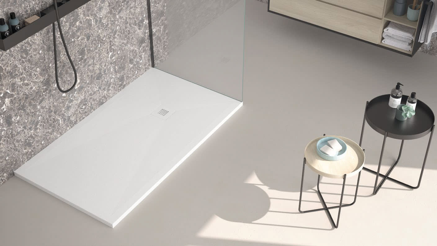 Receveur de douche en résine Design Basic St Bruntec principal 0