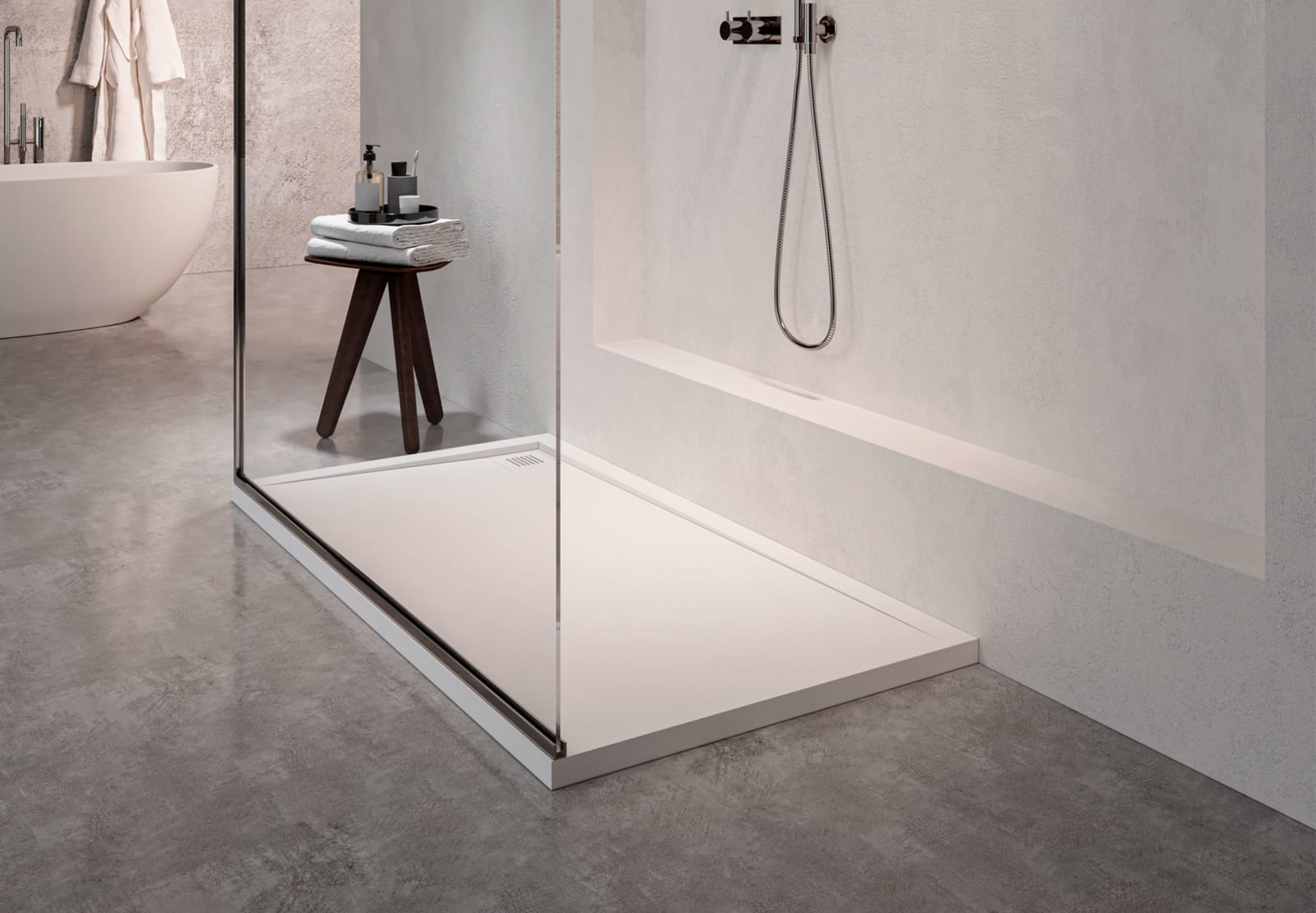 Receveur de douche Solid Surface Corian DuPont Centauro Hidronatur principal 0